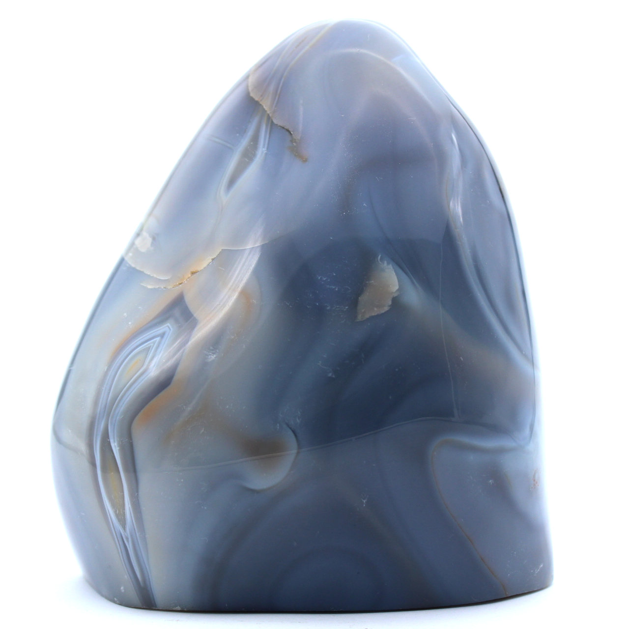 Roche en agate polie