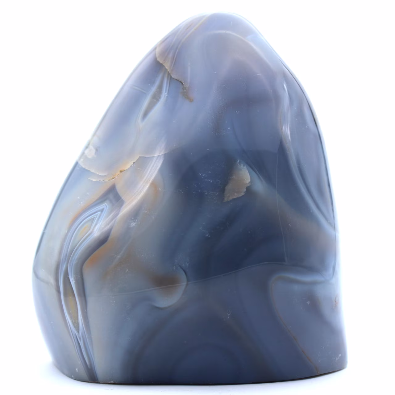 Roche en agate polie