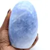 Roche en calcite bleue polie - 0