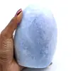Calcite bleue polie de Madagascar - 0