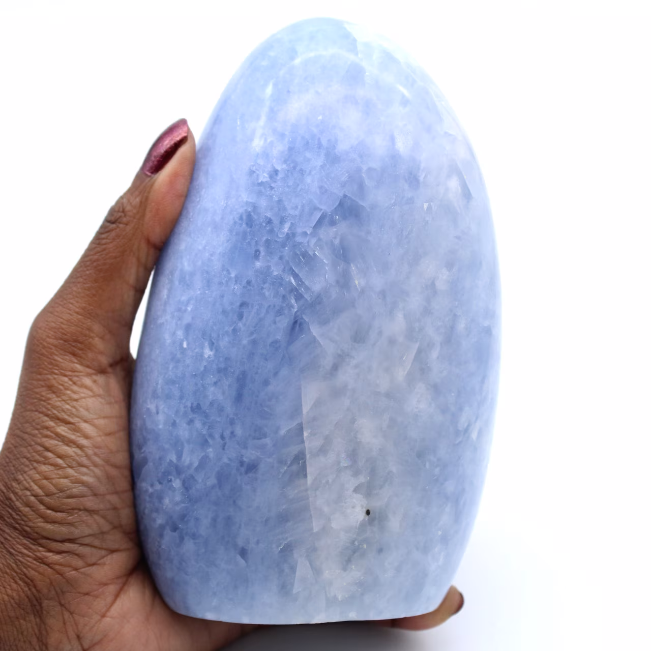 Forme libre de calcite bleue