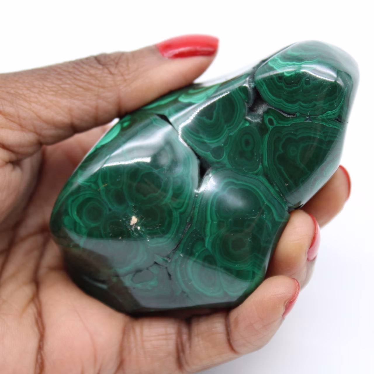 Malachite polie