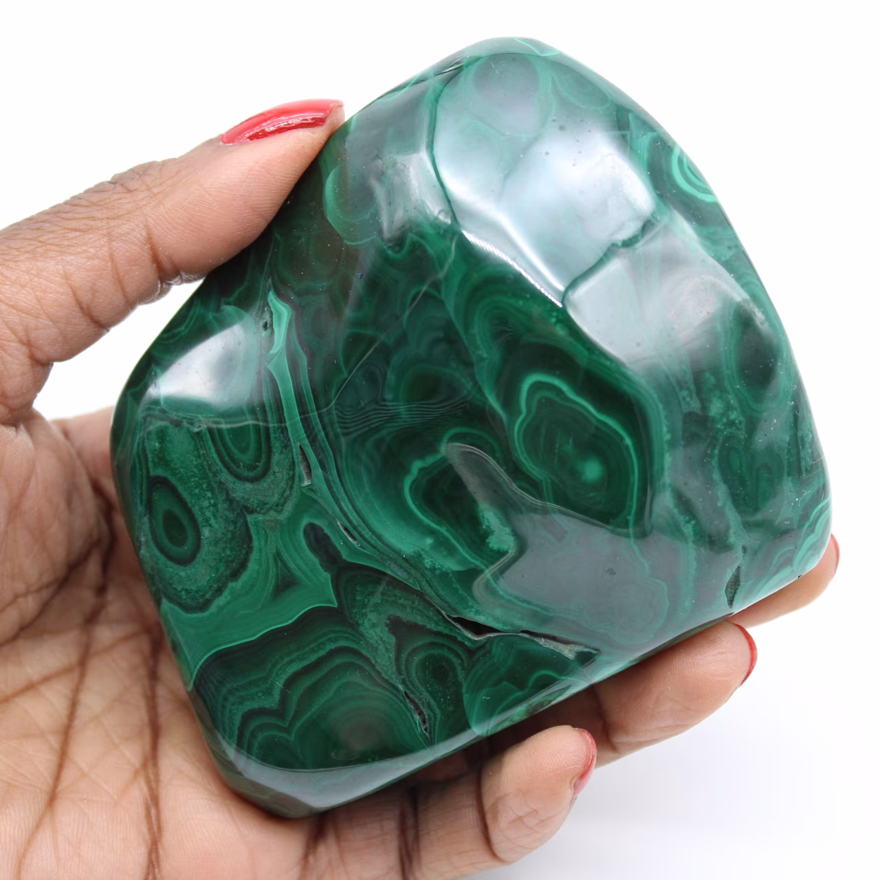 Malachite polie