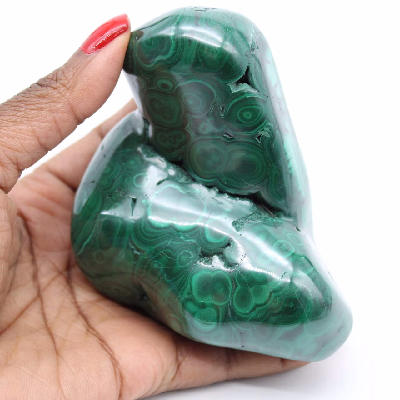 Forme libre en malachite
