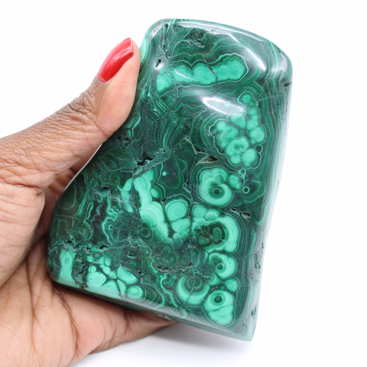 Malachite polie