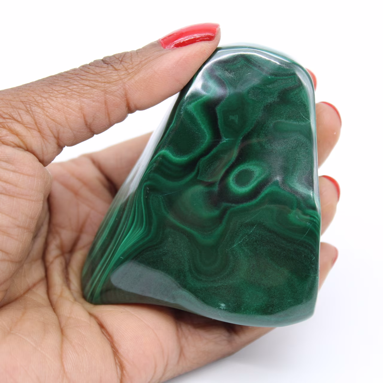 Forme libre en malachite