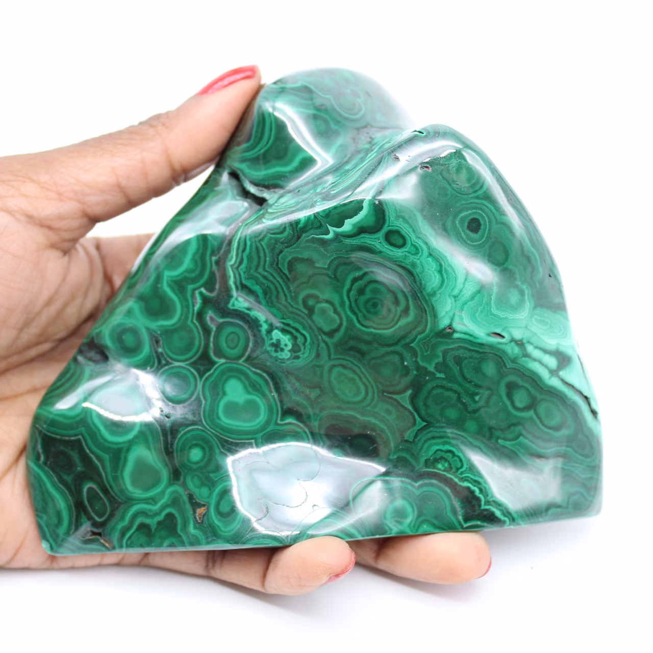 Bloc de malachite naturelle