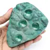 Bloc en malachite semi-poli - 0