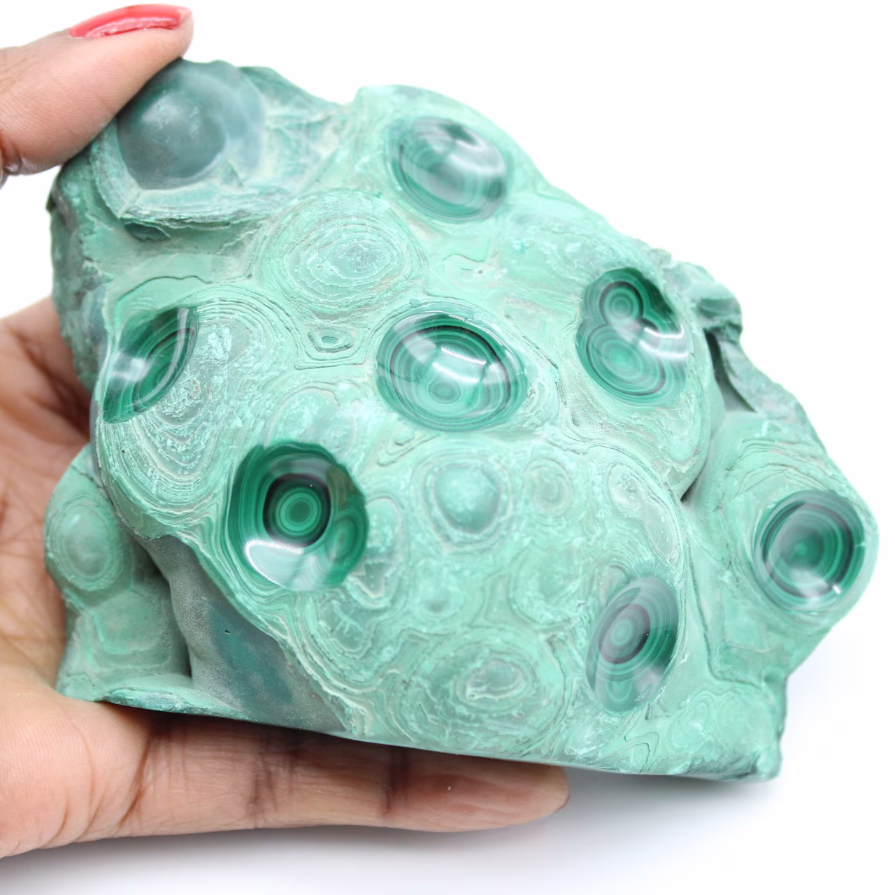 Malachite pierre semi-polie