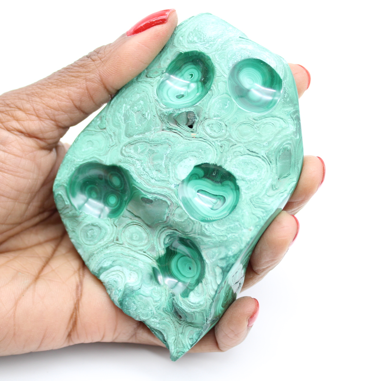Bloc de malachite naturelle