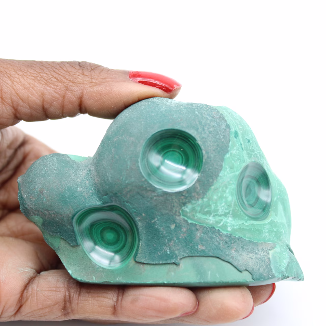 Malachite semi-polie