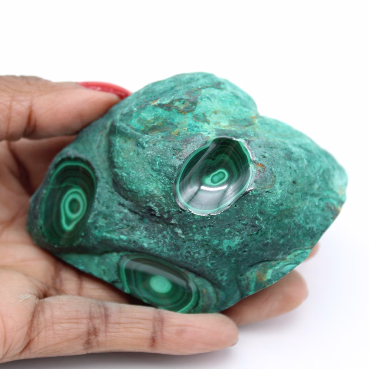 Malachite pierre semi-polie