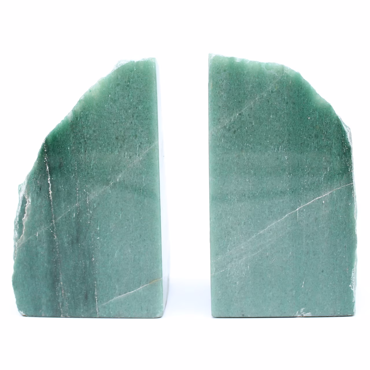 Serre livres aventurine 2 pièces