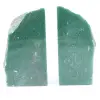Serre livres aventurine 2 pièces - 0
