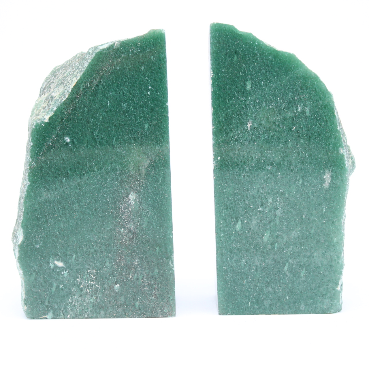 Serre livres aventurine 2 pièces