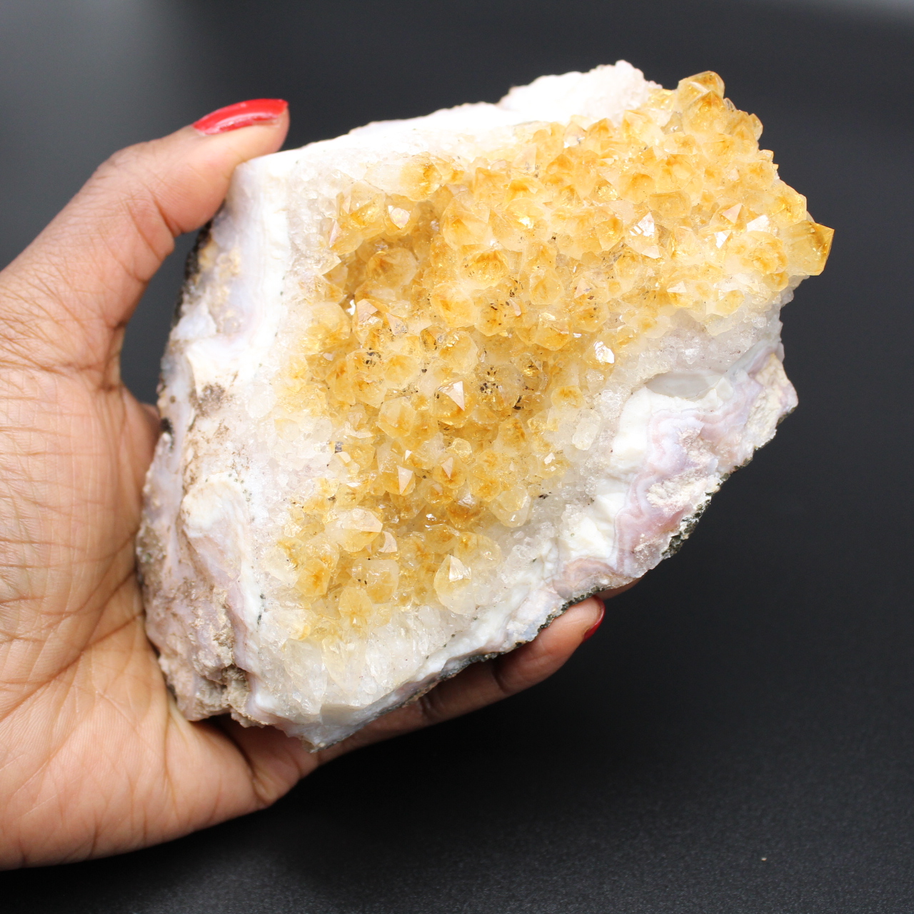 Druse de citrine
