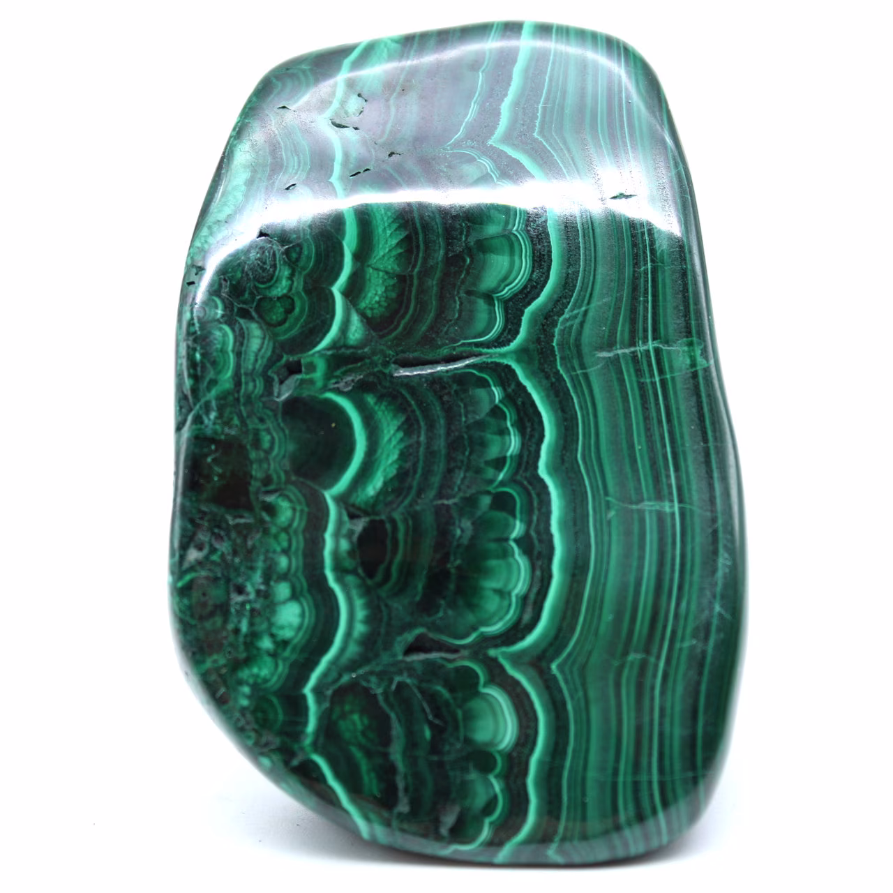 Malachite naturelle polie