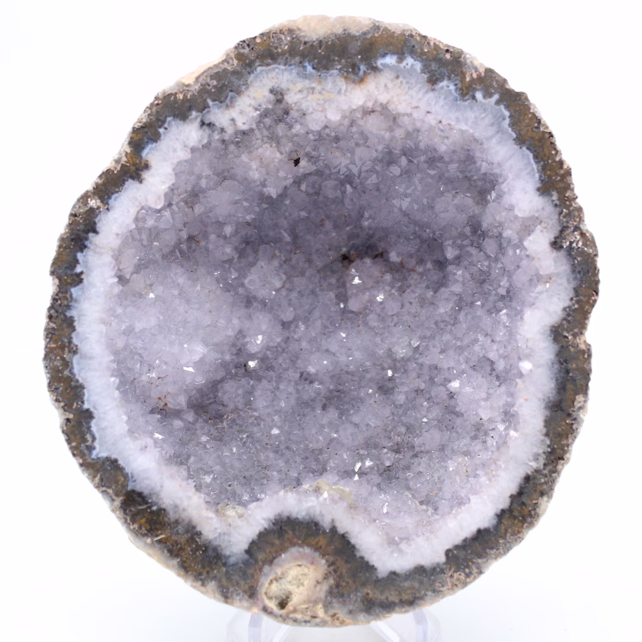 Géode agate coconut