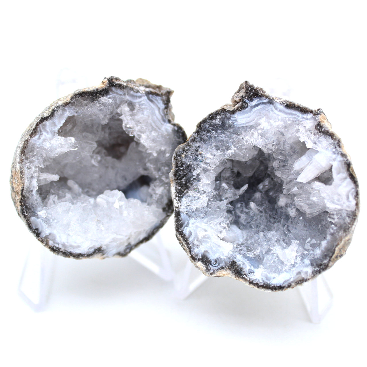 Géode agate coconut entière