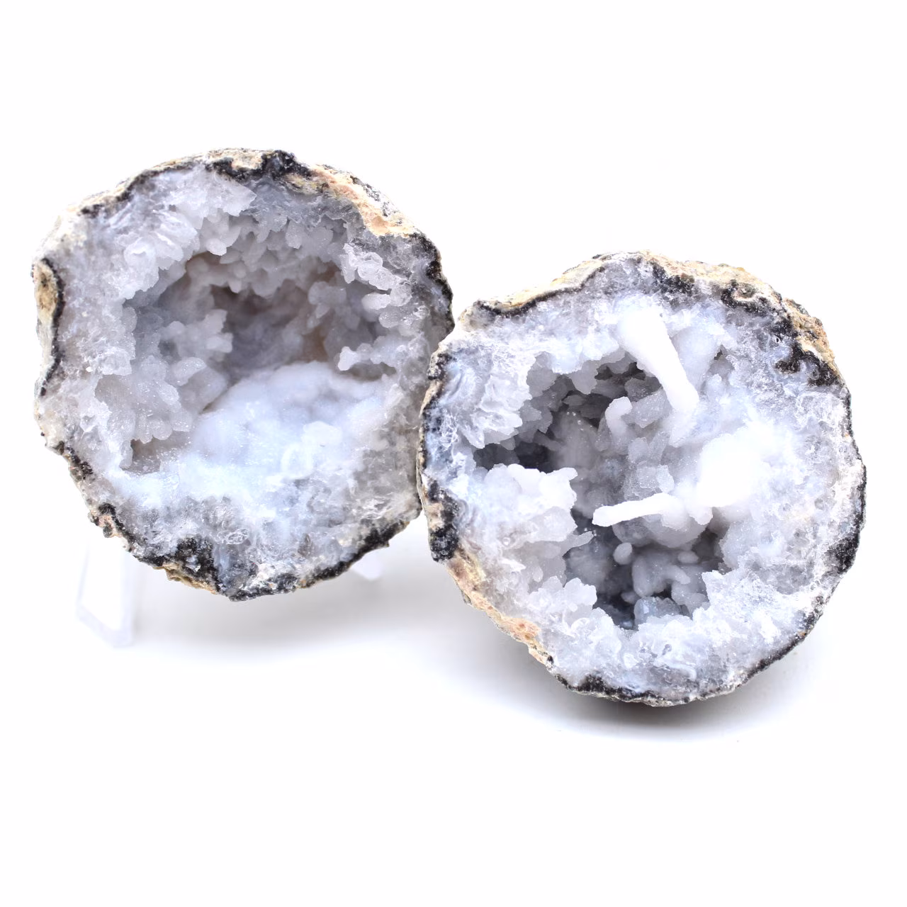 Géode agate coconut entière