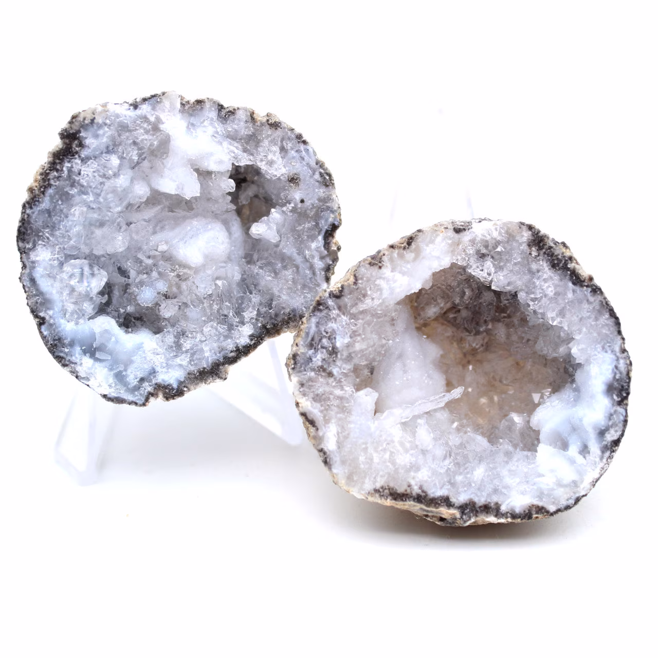 Géode agate coconut entière