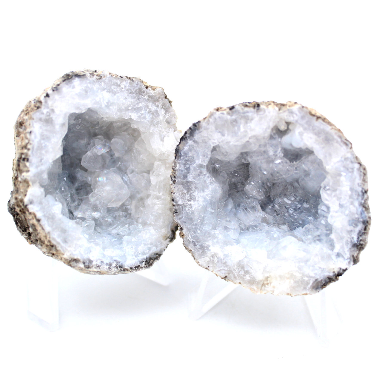 Géode agate coconut entière