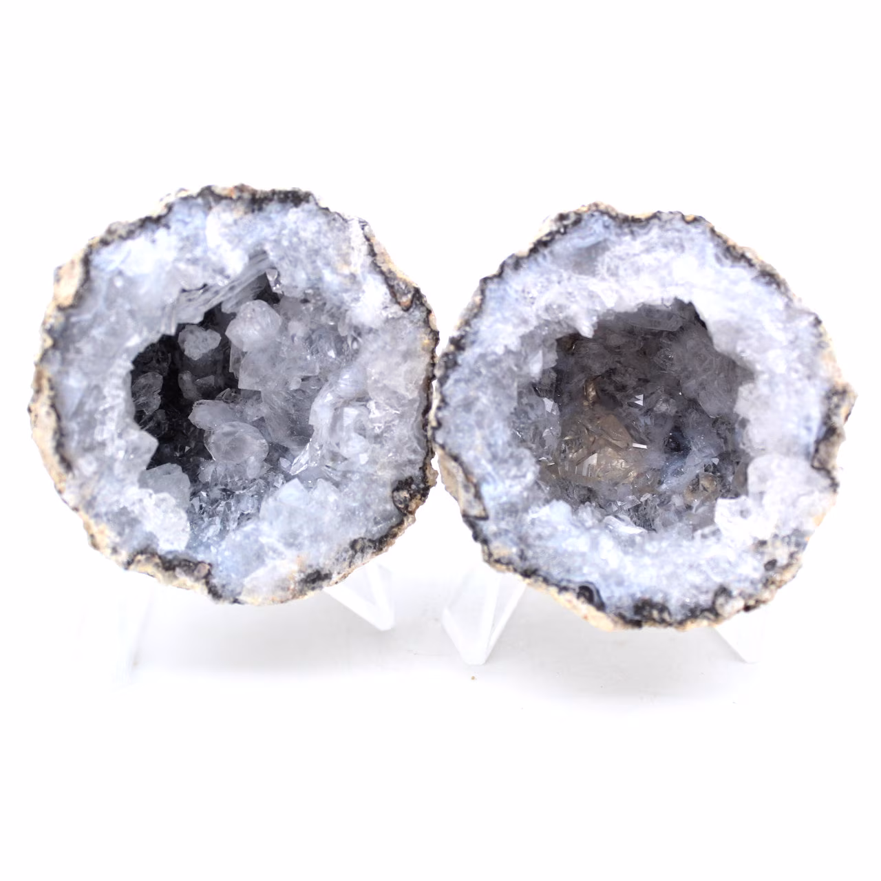 Géode agate coconut entière