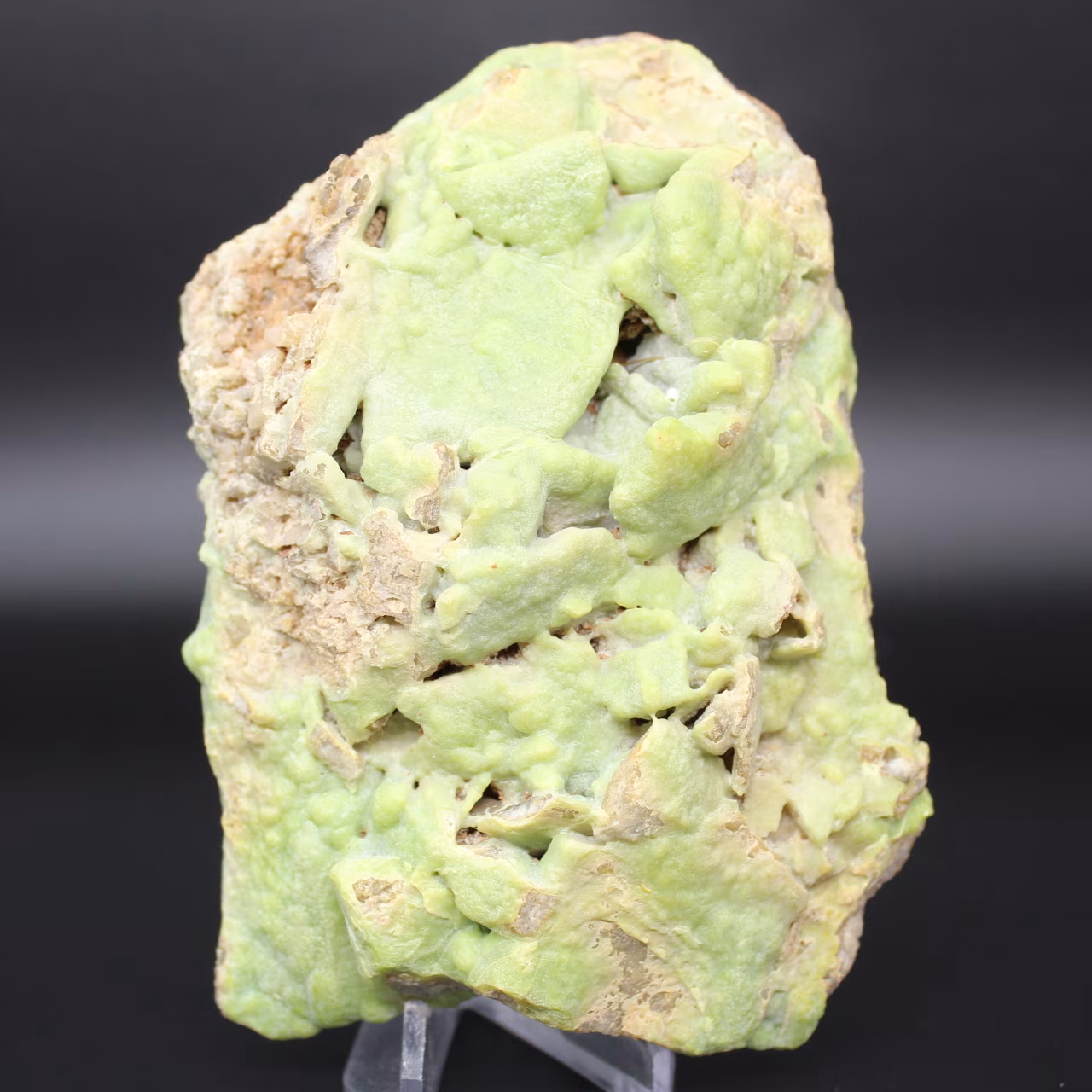 Pyromorphite verte en plaque