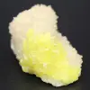Cristaux de soufre sur calcite - 0