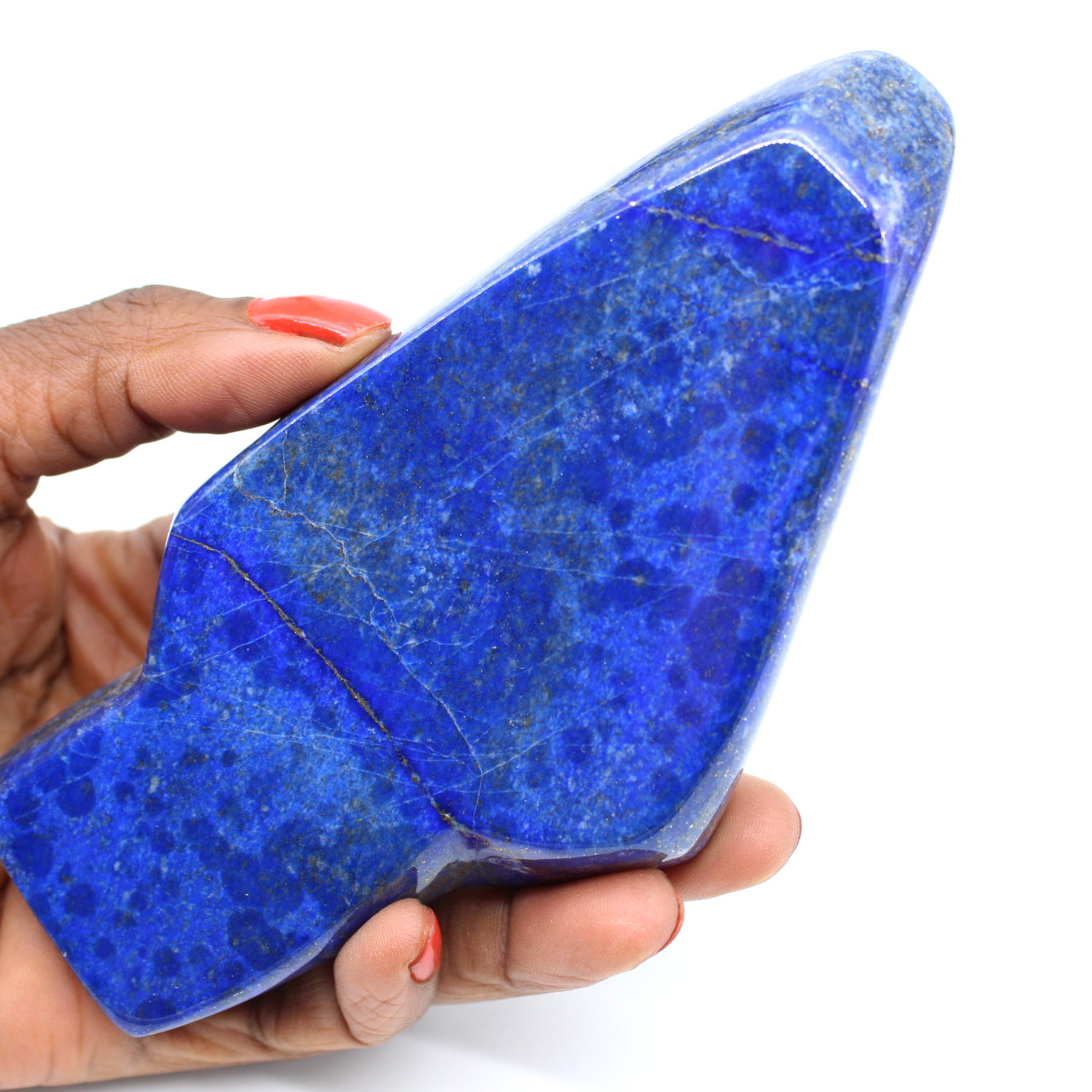 Lapis-lazuli polie pour décoration