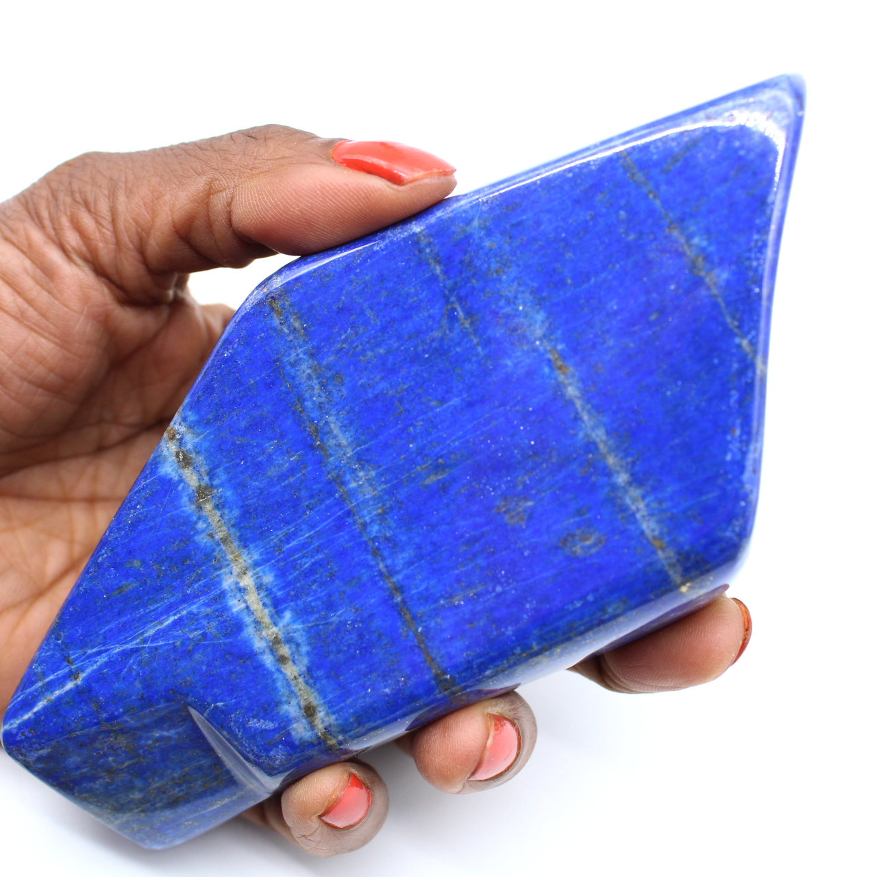 Lapis-lazuli polie pour décoration