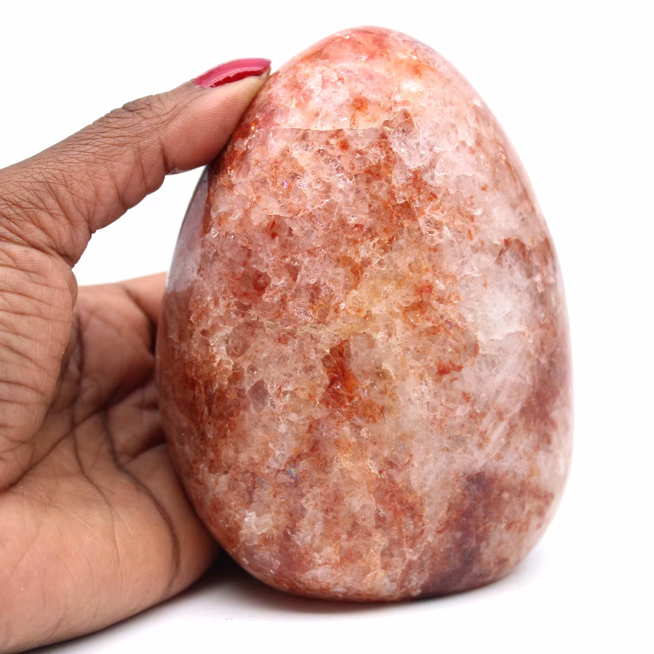 Quartz rouge forme libre Madagascar 1.05kg 11cm | 65€
