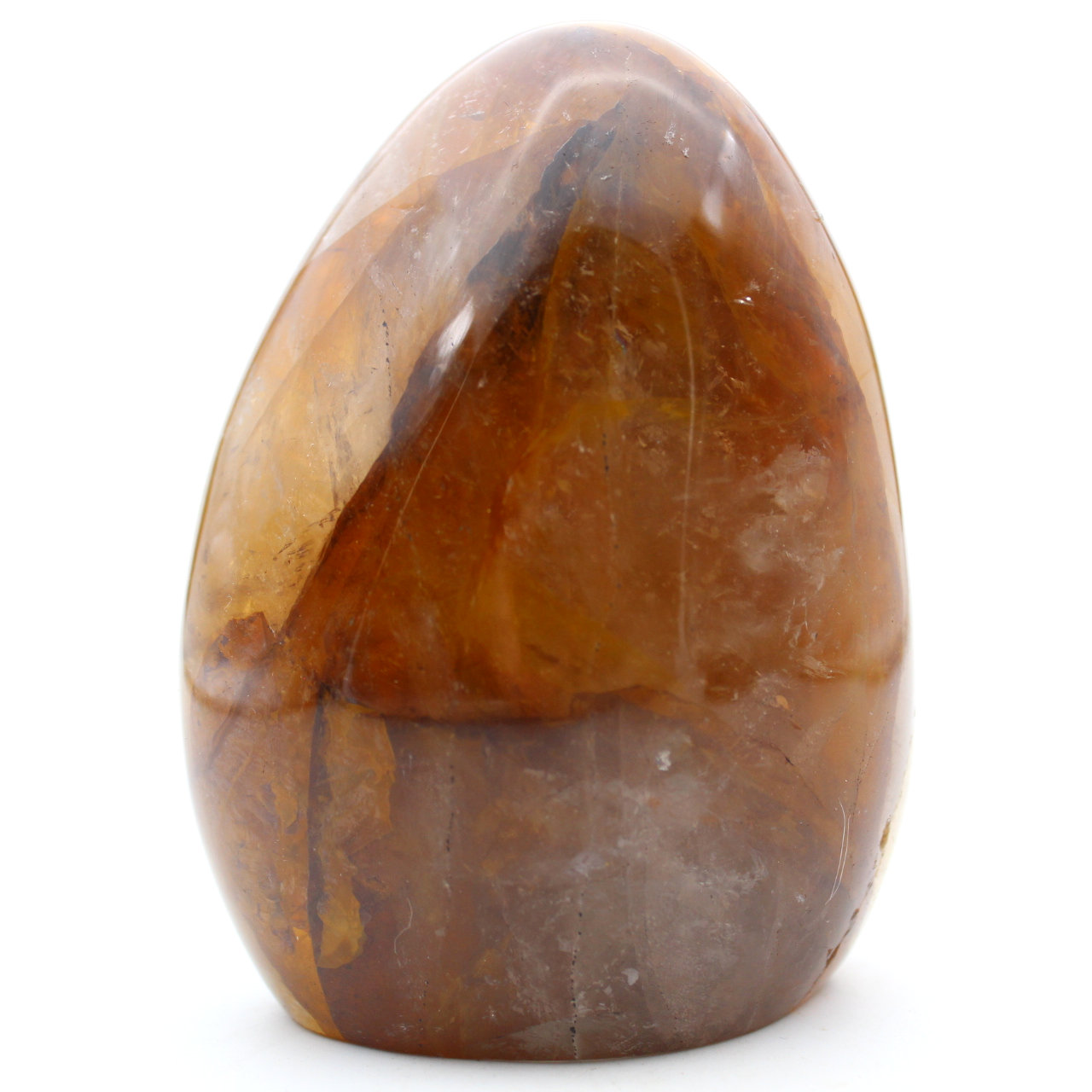 Forme libre en pierre de quartz jaune