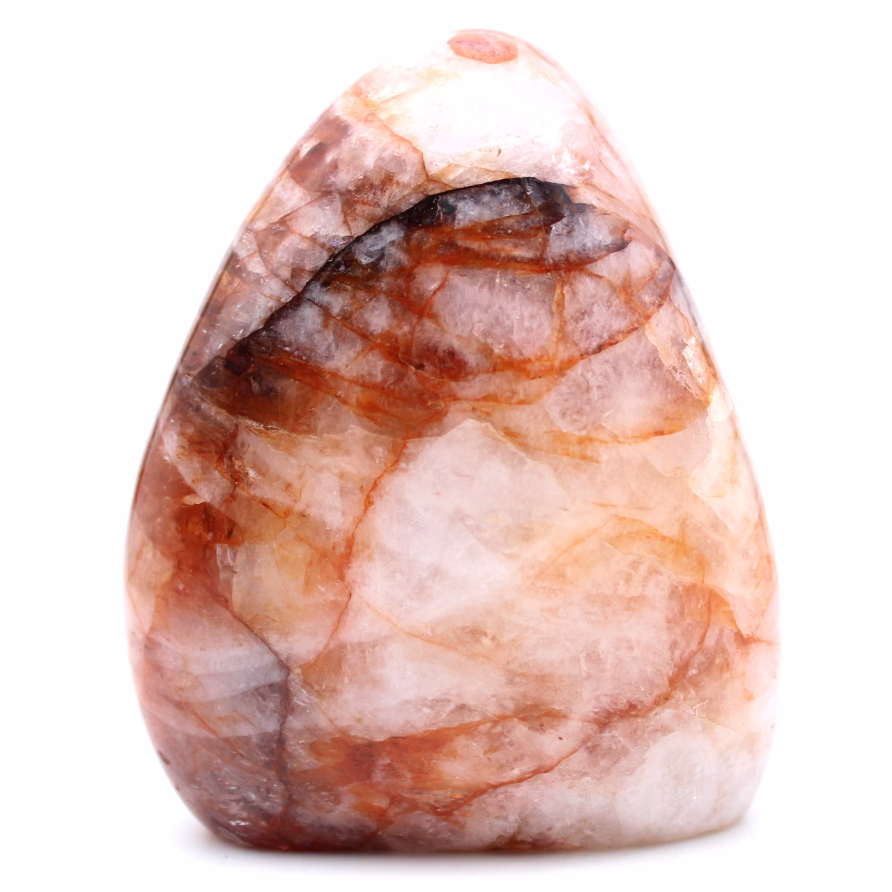 Forme libre de quartz hématoïde