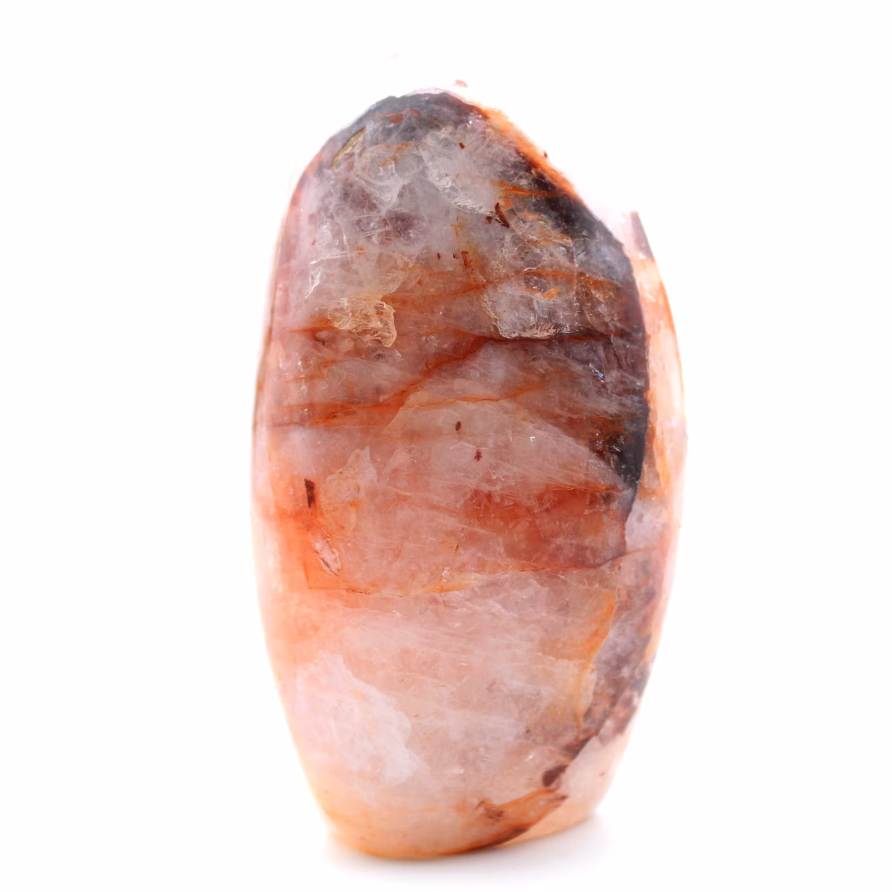 Pierre de quartz hématoïde naturelle