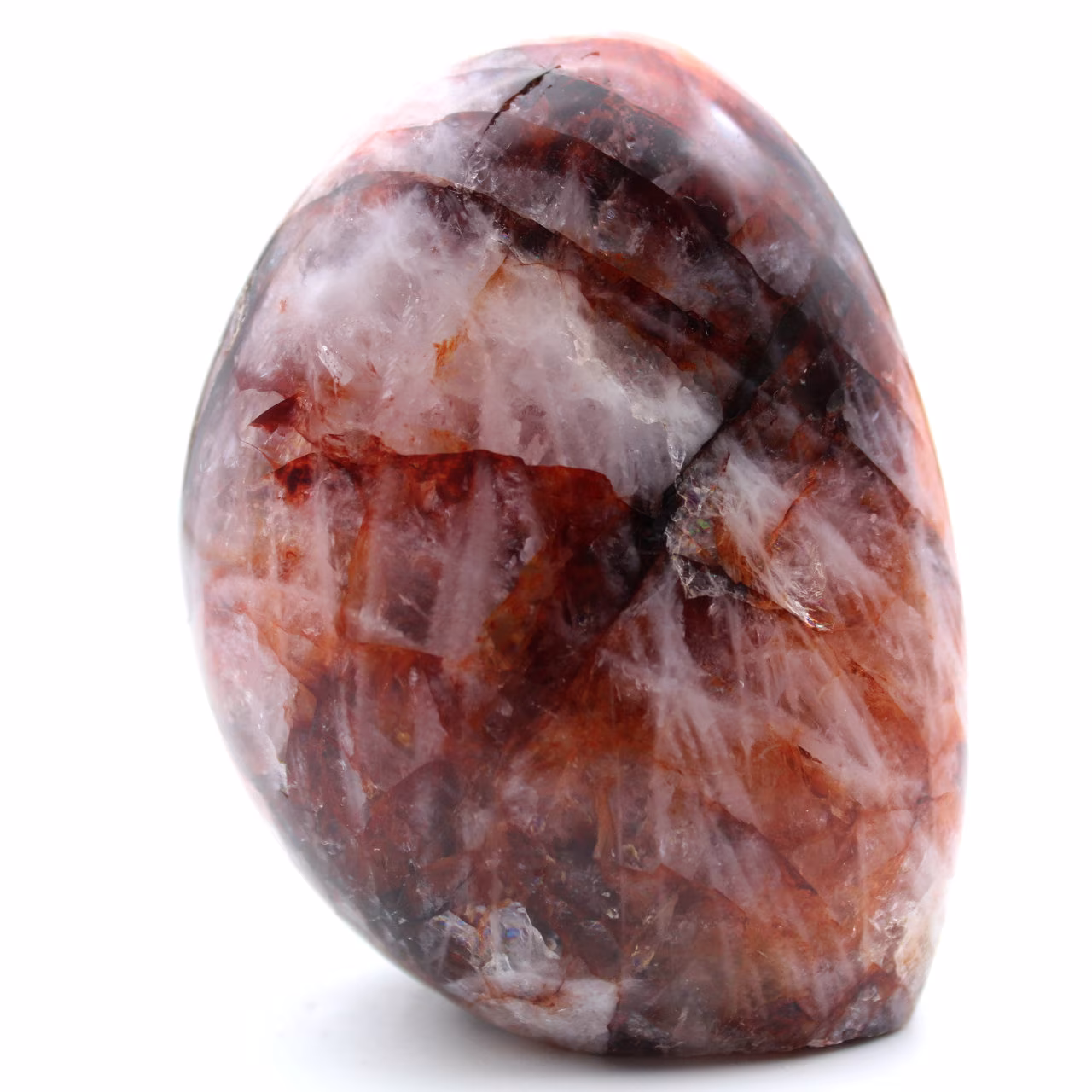 Forme libre en pierre de quartz hématoïde