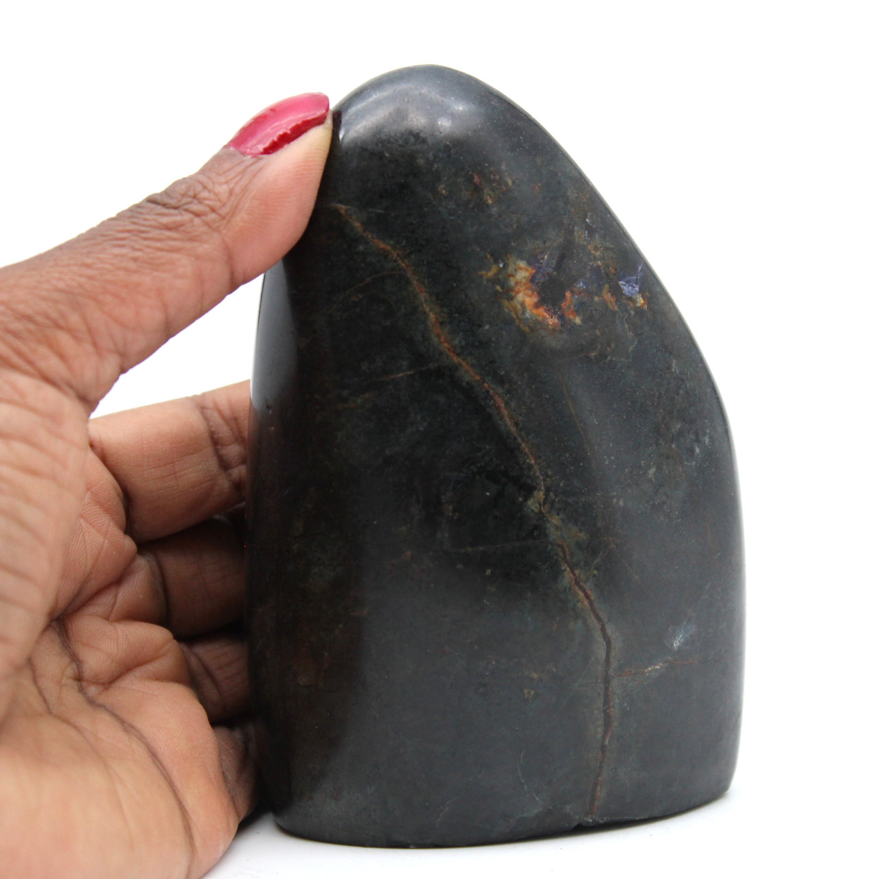 Forme libre en pierre de Tourmaline noire