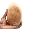 Bloc de pierre de lune rose microcline naturelle polie - 1