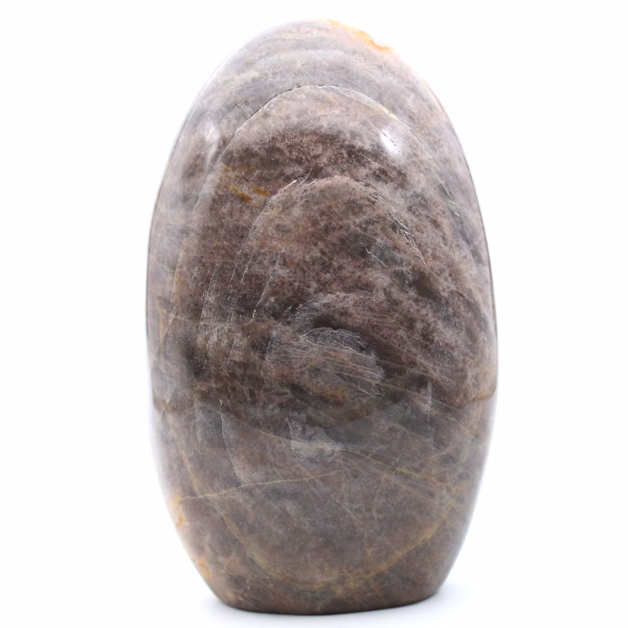 Forme libre de pierre de lune noir microline