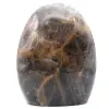 Forme libre en pierre de pierre de lune noir microcline - 0