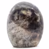 Forme libre de pierre de lune noir microline