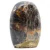 Forme libre en pierre de pierre de lune noir microline - 0