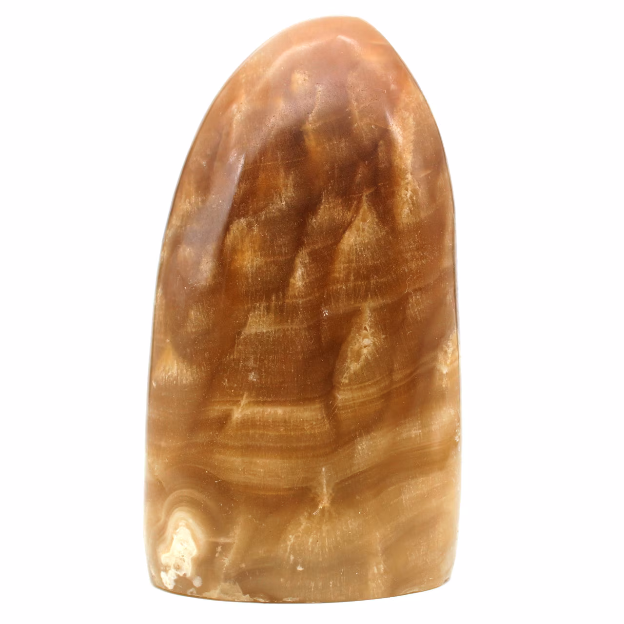 Forme libre de calcite miel