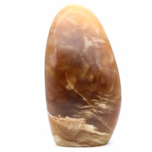 Bloc de calcite miel naturelle polie