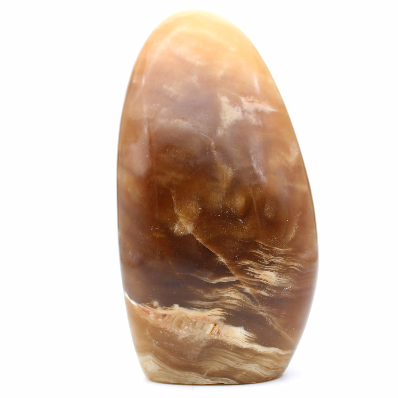 Bloc de calcite miel naturelle polie