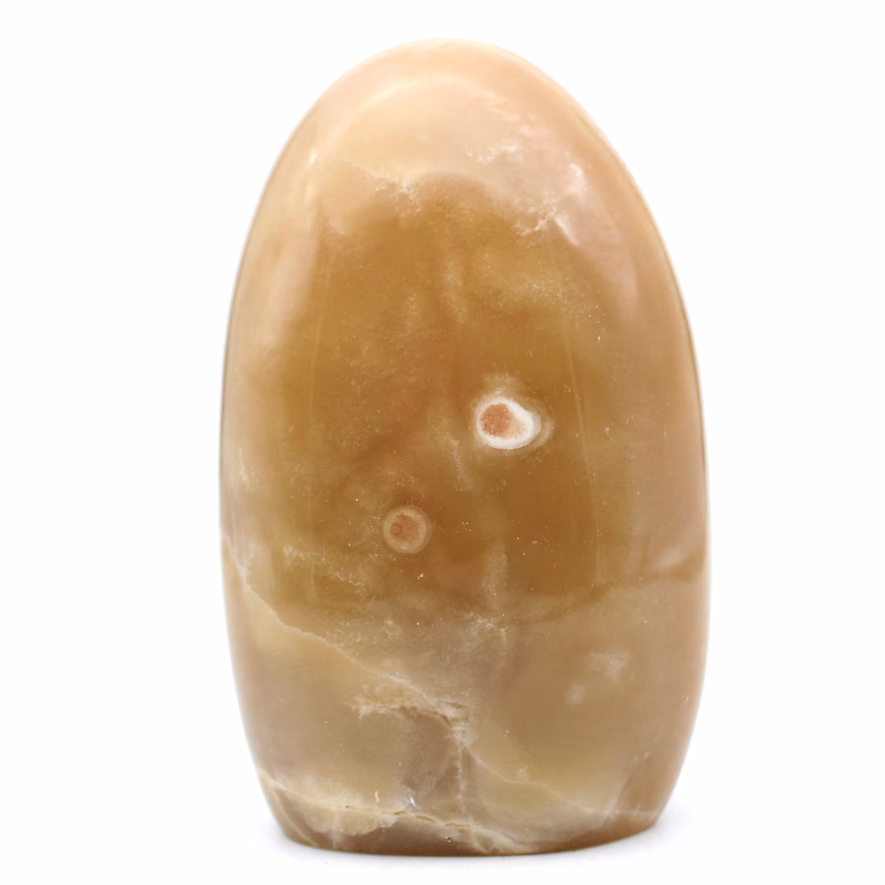 Forme libre en pierre de calcite miel