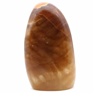 Pierre de calcite miel polie