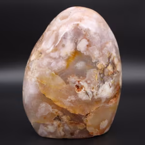 Pierre d'agate fleur polie