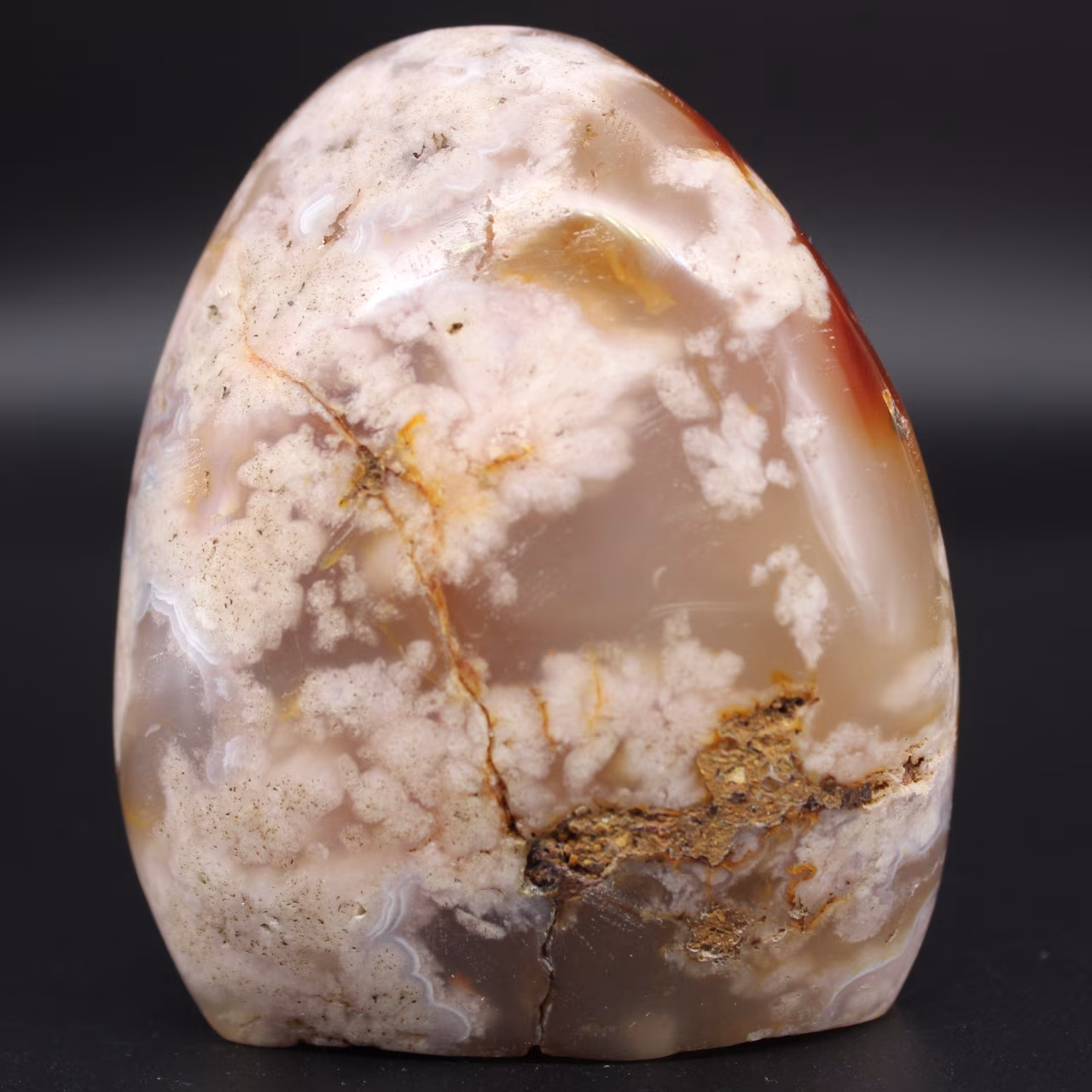 Forme libre d'agate fleur