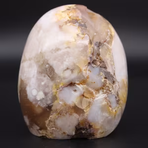 Pierre d'agate fleur naturelle